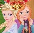 Elsa e Anna presentes de natal
