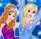 Elsa e Anna roupas de férias