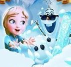 Olaf no castelo de gelo