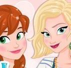 Frozen Anna e Elsa vestir moda