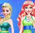 Anna, Elsa e amiga roupas