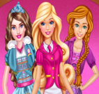 Barbie e amigas roupas escolar