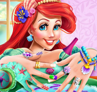 Princesa Ariel unhas decoradas
