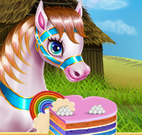 Bolo de arco iris do p&ocirc;nei