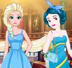Branca de Neve e Elsa roupas do baile