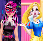 Princesas e Monster High mix de roupas