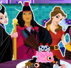 Bolo de halloween princesas