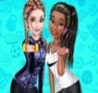 Elsa e Tiana vestir