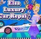 Elsa lavar e consertar carro
