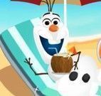 Olaf na praia decorar