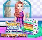 VINCY COOKING RAINBOW BIRTHDAY CAKE