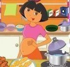 Cozinhar com Dora grávida