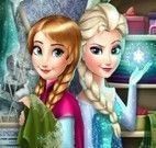 Anna e Elsa congelar cenas