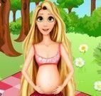 Rapunzel grávida piquenique