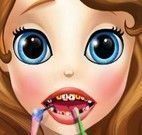 Princesa Sofia cuidar dos dentes