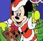 Colorir Mickey no natal