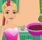 Super Barbie achar ingredientes na cozinha
