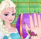 Elsa unhas decoradas