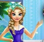 Elsa limpar sala