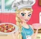 Elsa fazer pizza