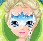 Pintura facial da Frozen bebê