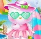 Hello Kitty vestir roupas de praia