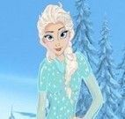 Vestir roupas Elsa Frozen
