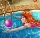 Banho de piscina da Anna