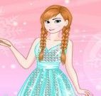 Princesa Frozen vestidos longos