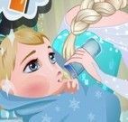 Elsa cuidar do bebê