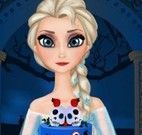 Elsa decorar bolo de halloween