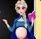 Elsa grávida professora de matemática