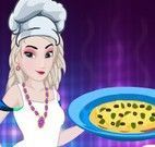 Elsa fazer torta de tomate