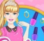 Barbie manicure unhas pintadas