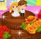 Decorar bolo de chocolate do casamento