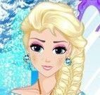 Penteado para princesa Elsa