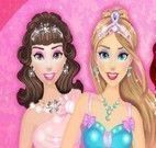 Princesas no salão de beleza