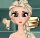 Elsa fazer hambúrguer