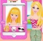 Barbie maquiar e selfie