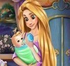 Rapunzel cuidar do bebê