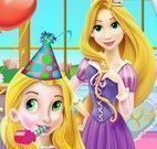 Decoração da festa da Rapunzel