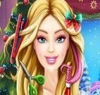 Barbie cuidar dos cabelos para Natal