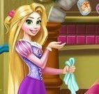 Limpeza da sala da Rapunzel