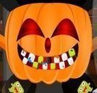 Dentista da abóbora de Halloween