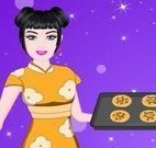 Barbie chinesa fazer cookies