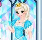 Vestir e maquiar Elsa princesa