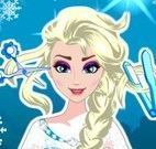 Elsa no salão de beleza