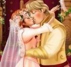 Frozen Anna beijar namorado