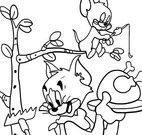 Colorir desenho Tom e Jerry