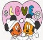 Pintar desenho do Mickey e Minnie